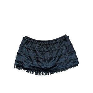 fredericks of hollywood Fringe Mini Skirt Sz M Grunge